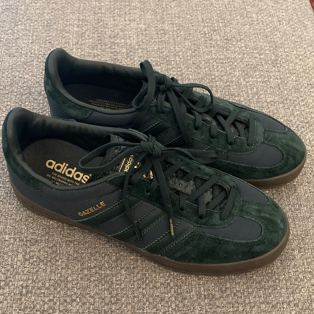 Adidas Gazelle Indoor Shadow Green W7 M5 NWOT